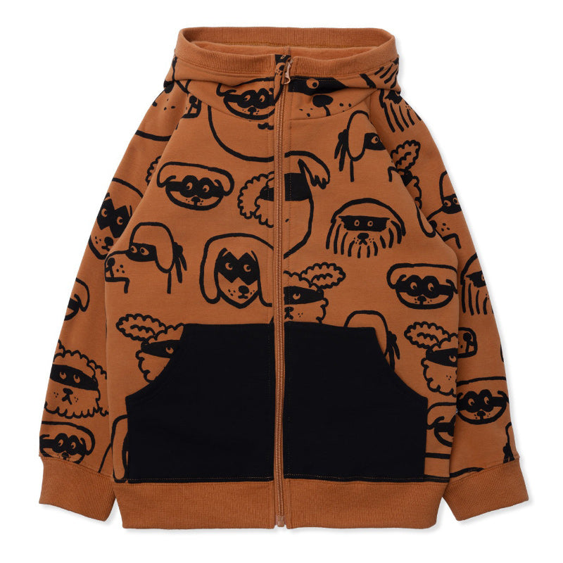 Minti Furry Zip Up - Super Buddies Orange