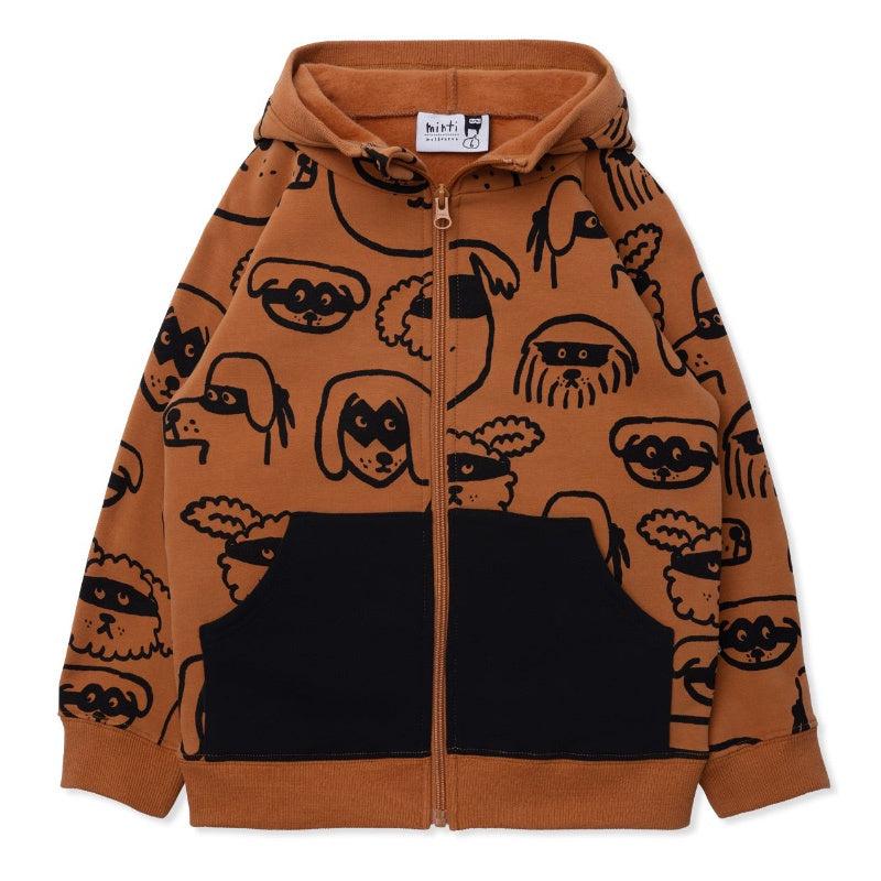 Minti Furry Zip Up - Super Buddies Orange