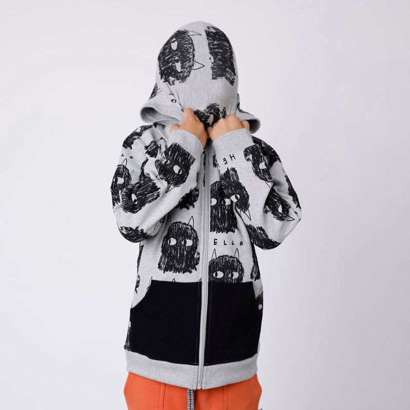 Minti Furry Zip Up - Hello Monsters