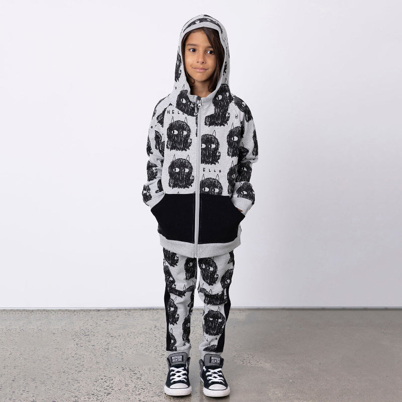 Minti Furry Zip Up - Hello Monsters