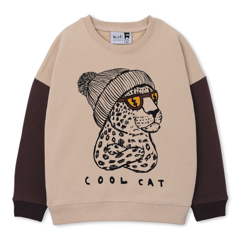 Minti Furry Crew - Cool Cat Beige/Chocolate