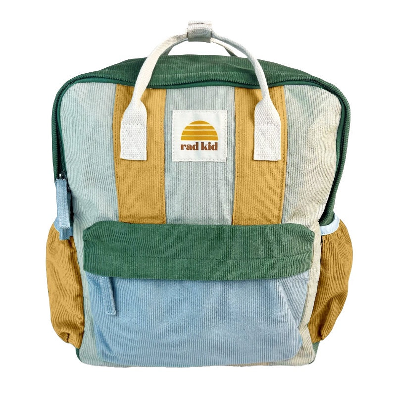Banabae Corduroy Splice Eco Backpack - Lagoon