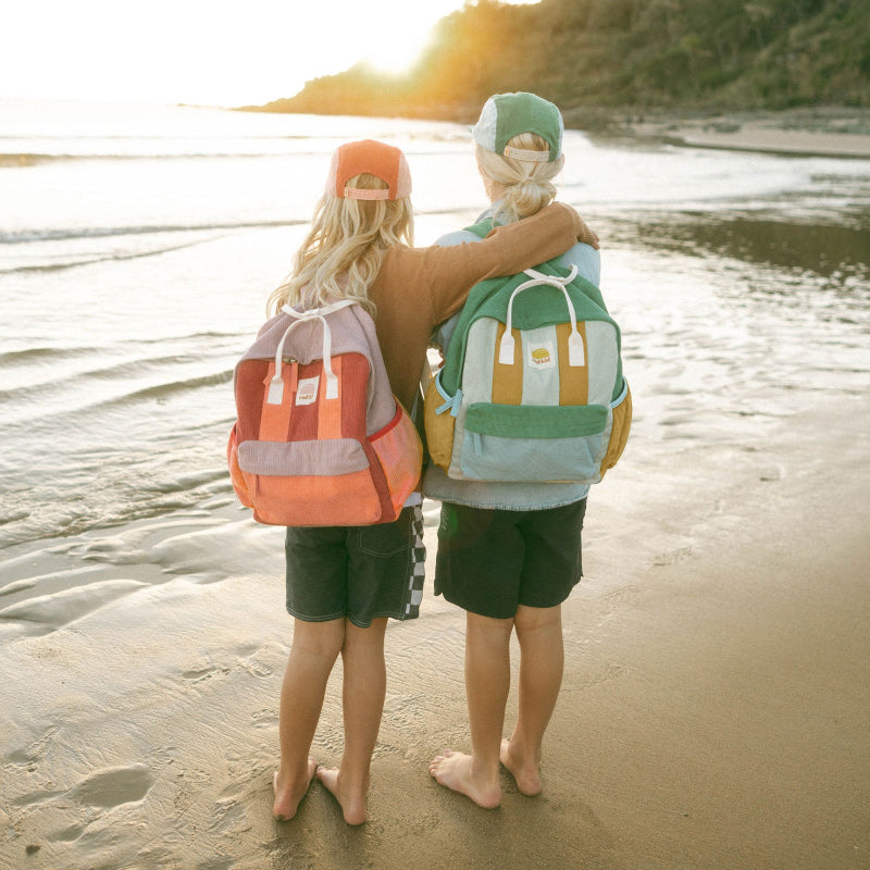 Banabae Corduroy Splice Eco Backpack - Lagoon