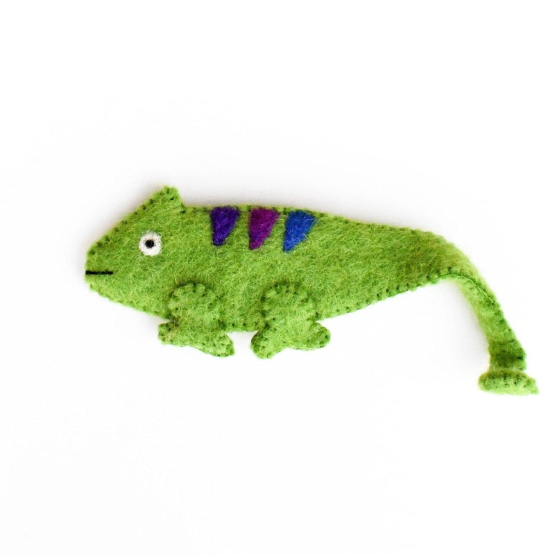 Tara Treasures Felt Finger Puppet - Chameleon