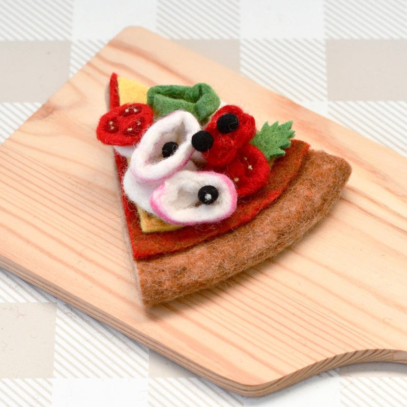 Tara Treasures Felt Mediterranean Pizza Slice