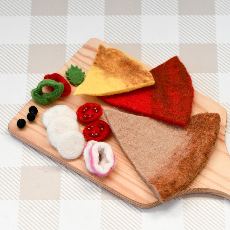 Tara Treasures Felt Mediterranean Pizza Slice