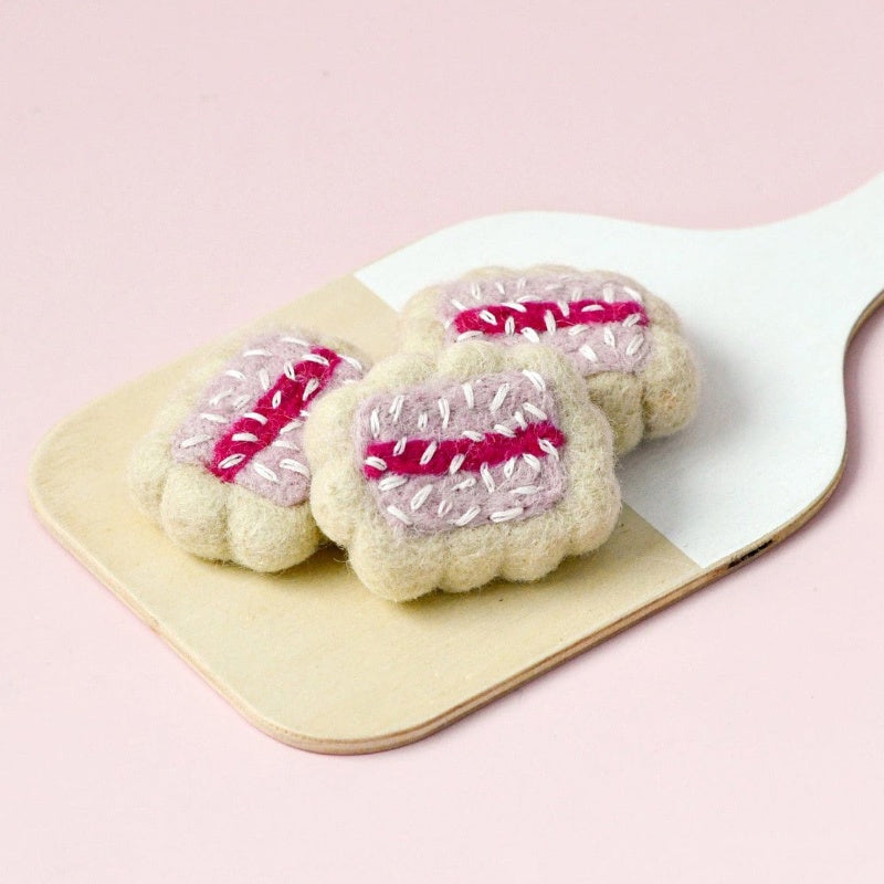 Tara Treasures Felt Iced Vovo Biscuits - Set of 3