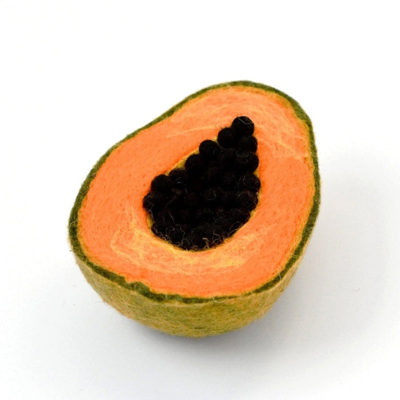 Tara Treasures Felt Pawpaw Papaya Fruit