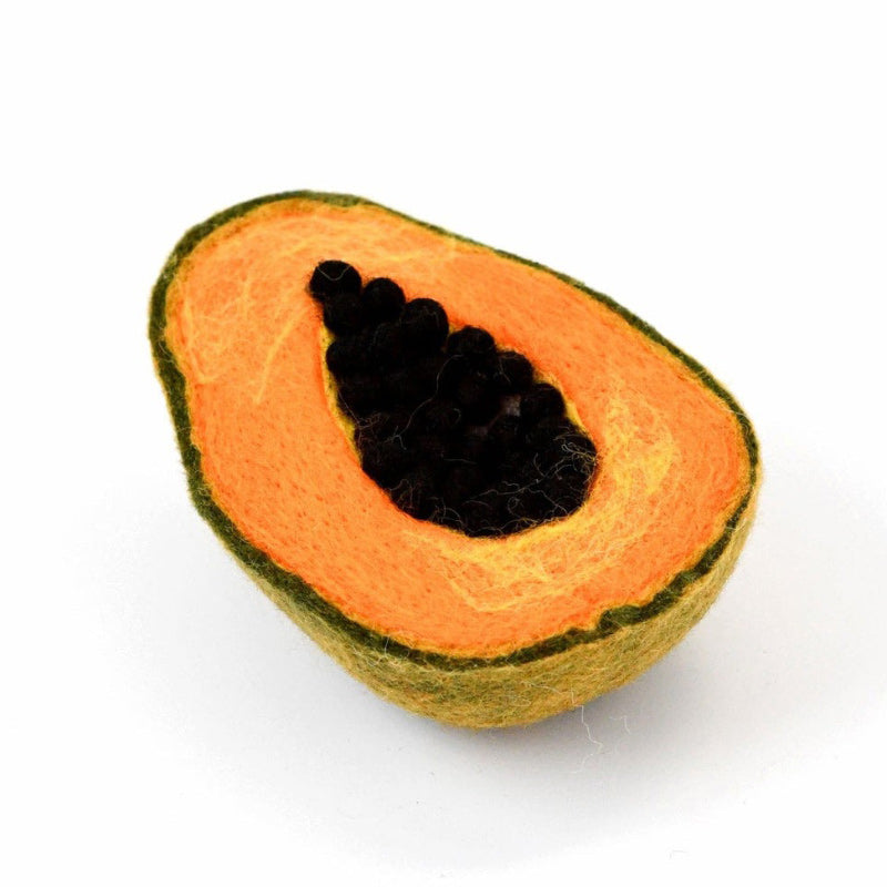 Tara Treasures Felt Pawpaw Papaya Fruit
