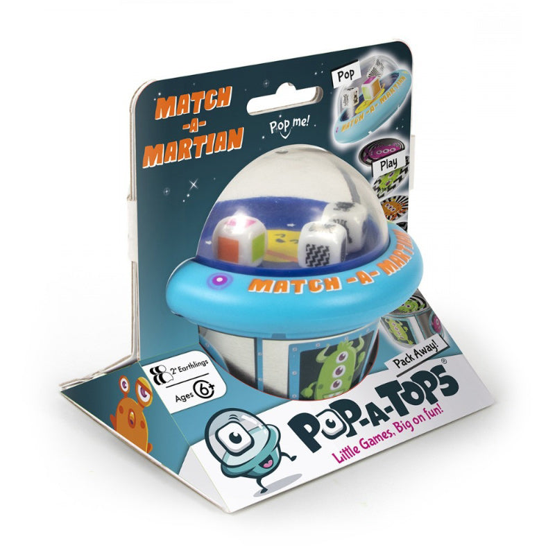 Pop-A-Tops Game - Match a Martian