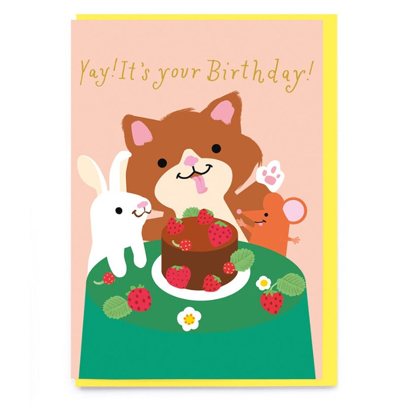 Tea Party Birthday Card