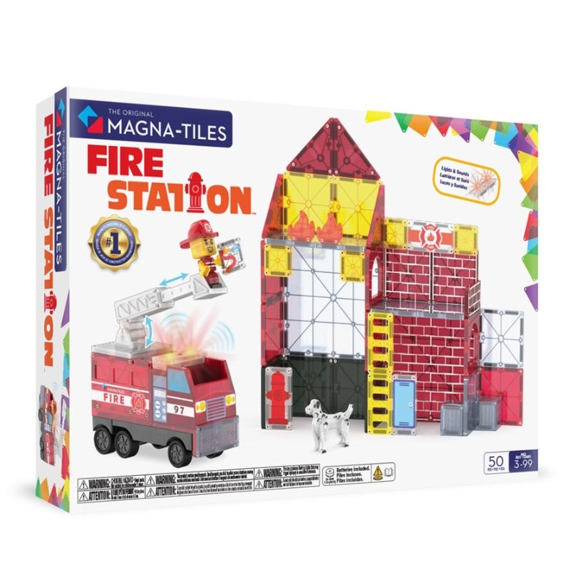 Magna-Tiles Fire Station 50PC