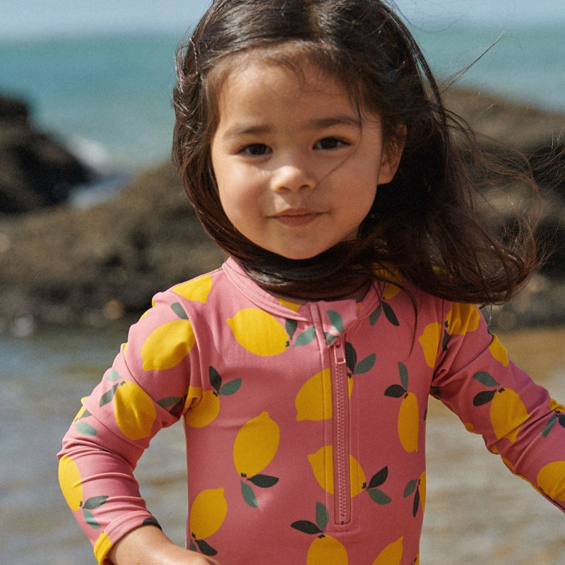 Nature Baby One Piece Bathing Trunks - Lemmony Rose