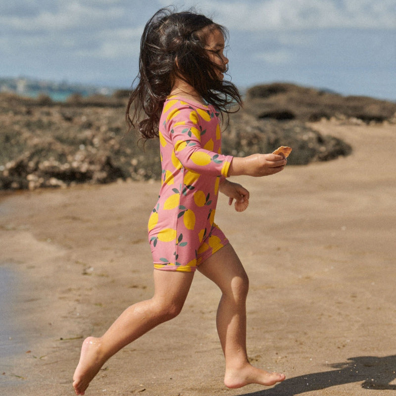 Nature Baby One Piece Bathing Trunks - Lemmony Rose