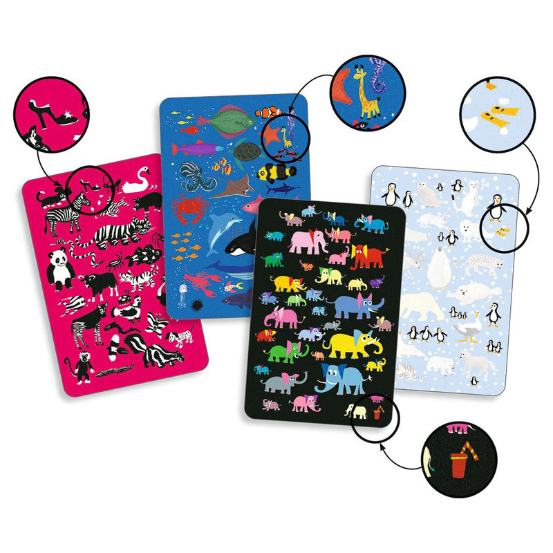 Mystery Animal Observation & Speed Card Game