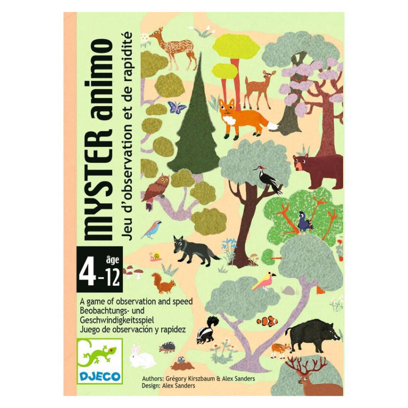 Mystery Animal Observation & Speed Card Game