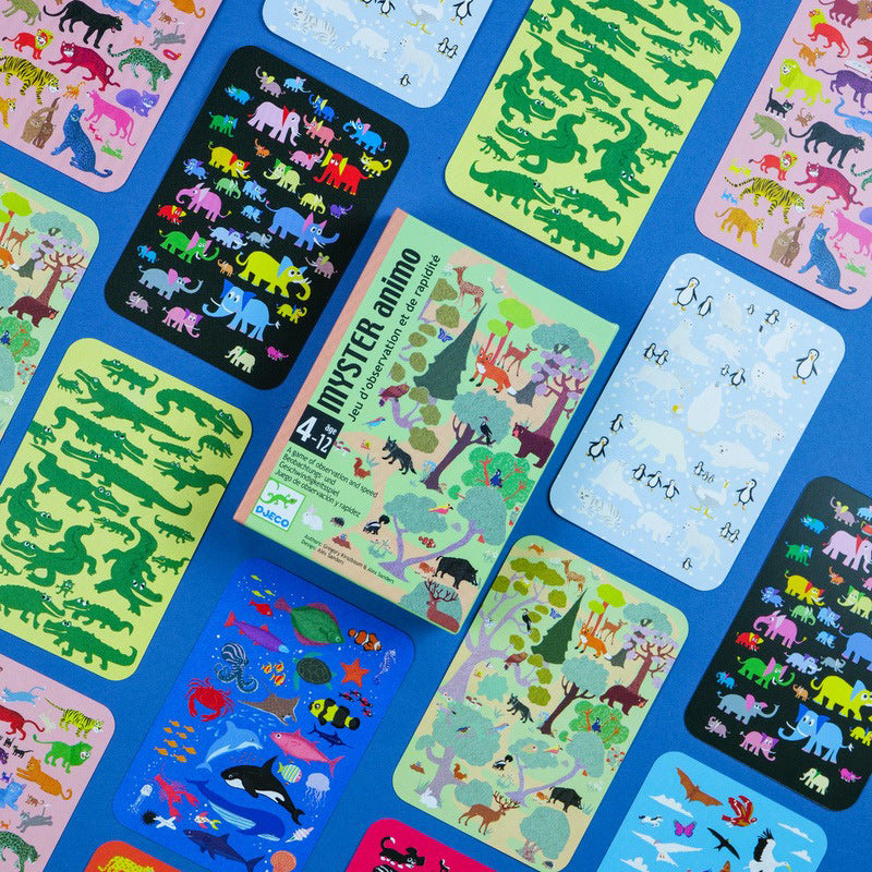 Mystery Animal Observation & Speed Card Game