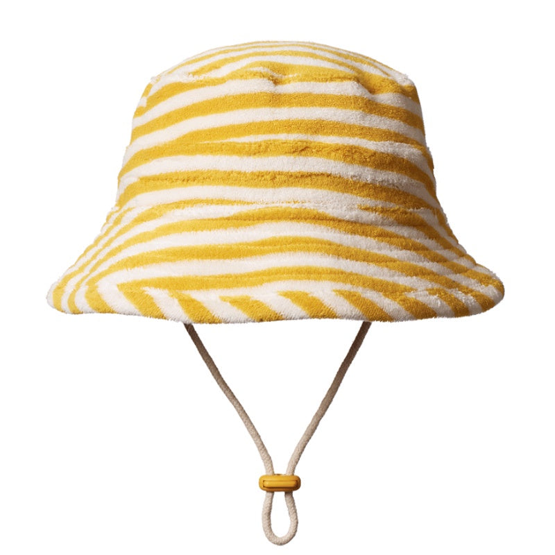 Nature Baby Bucket Sunhat - Terry Golden Sea Stripe