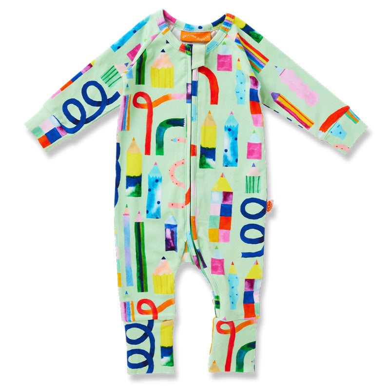 Halcyon Nights Long Sleeve Romper - Scribble Squad