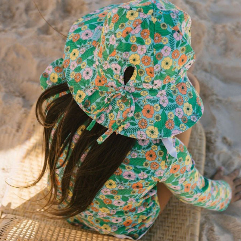 Acorn Wide Brim Swim Hat - Eden