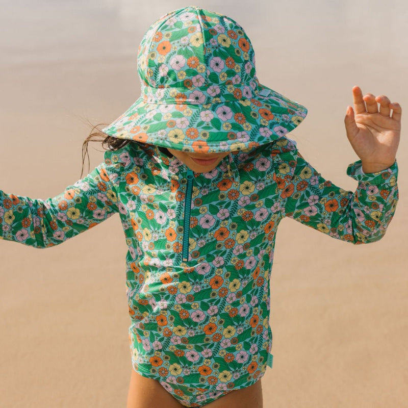 Acorn Wide Brim Swim Hat - Eden