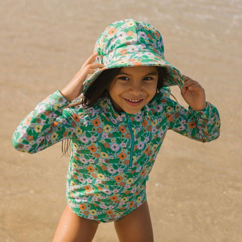 Acorn Wide Brim Swim Hat - Eden