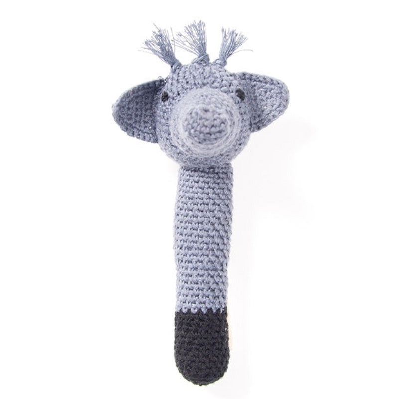 Handmade Crochet Rattle Ami - Elephant