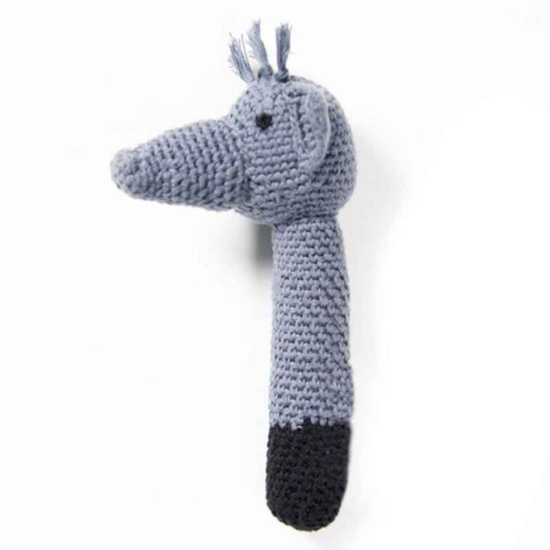 Handmade Crochet Rattle Ami - Elephant