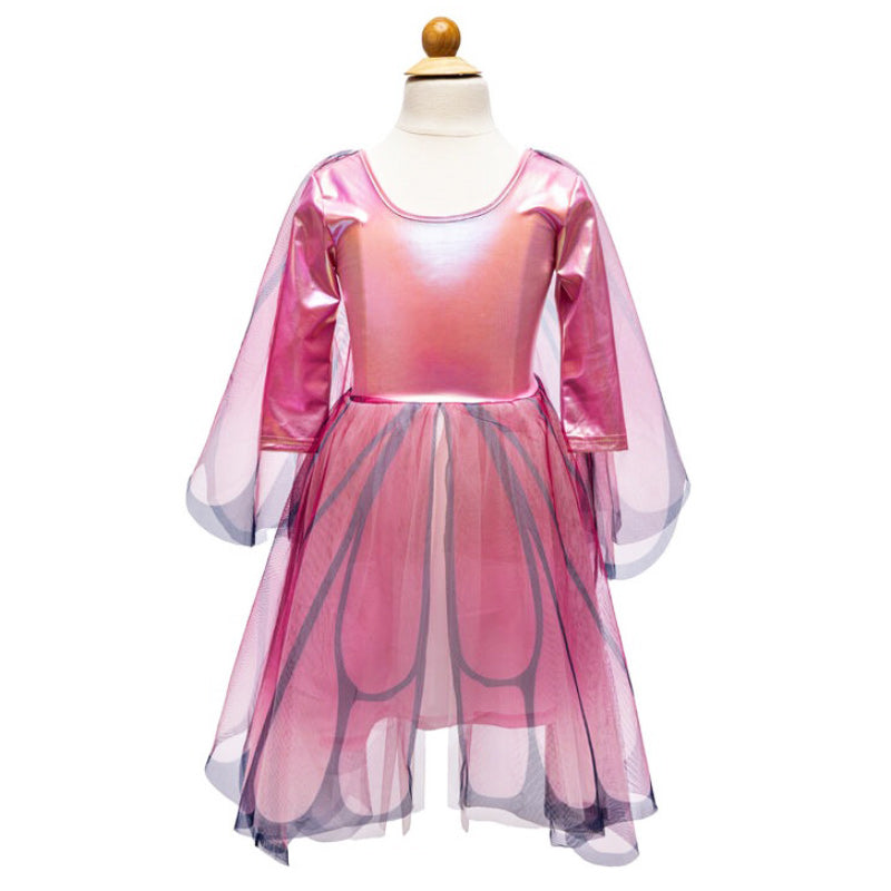 Butterfly Twirl Dress with Wings - Pink