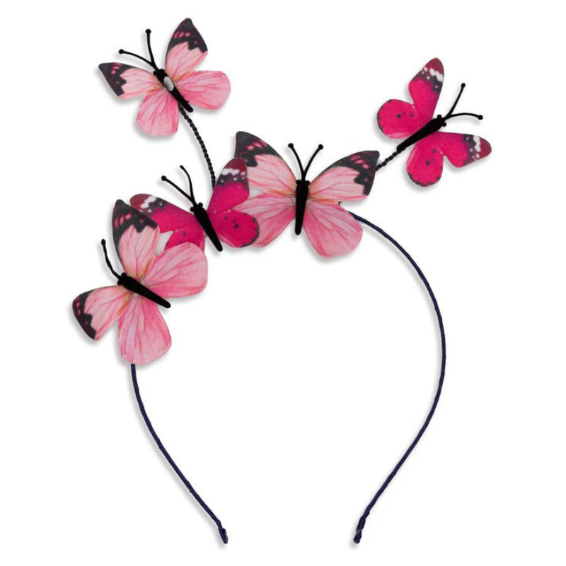 Butterfly Twirl Dress with Wings - Pink