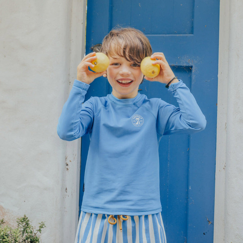 Crywolf Long Sleeve Rash Vest - Deep Sea Blue