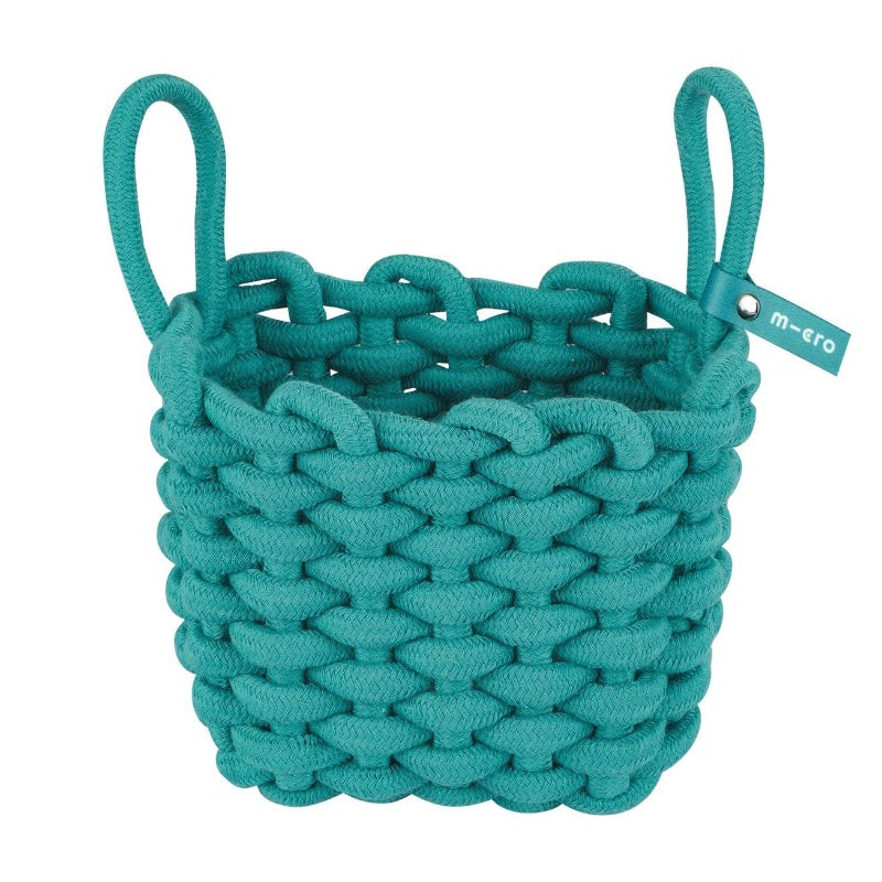Micro Woven Cotton Scooter Basket - Green