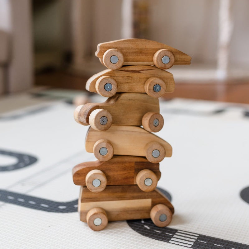 Q Toys Wooden Car Play Set