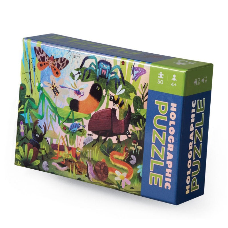 Holographic Puzzle 50PC - Backyard Bugs
