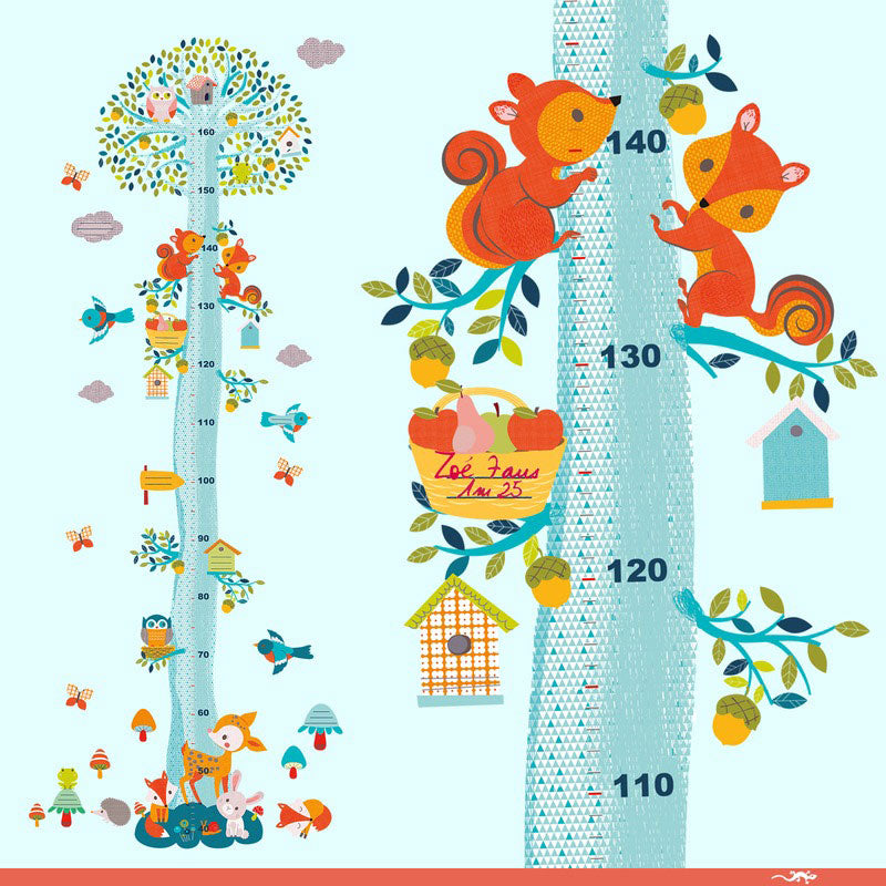 Djeco Height Chart - Friends Of The Woods