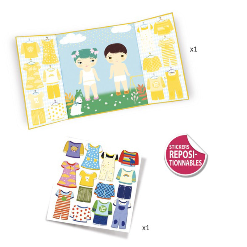 Djeco Stickers Set - Clothes