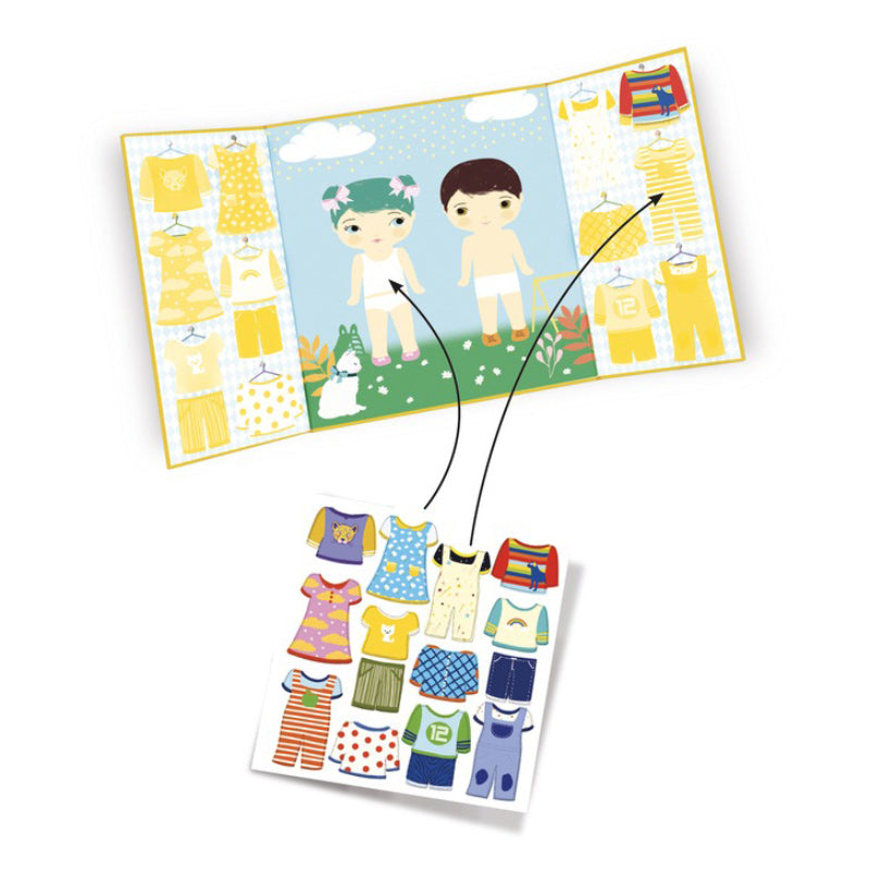 Djeco Stickers Set - Clothes