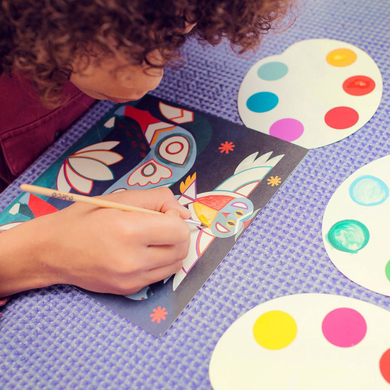 Djeco Cards To Paint - Fanciful Animals