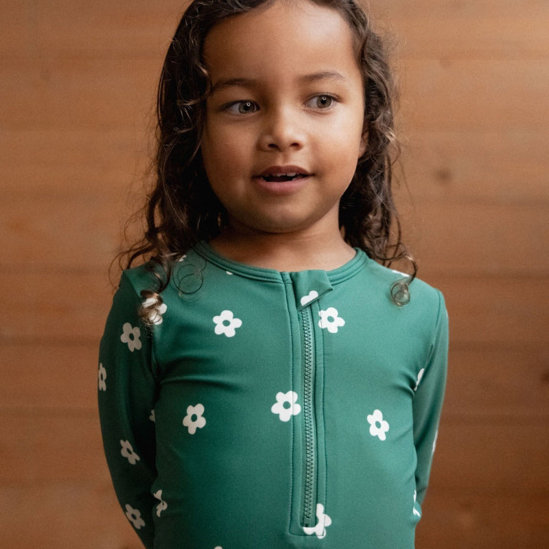 Nature Baby One Piece Bathing Trunks - Flora Peppermint