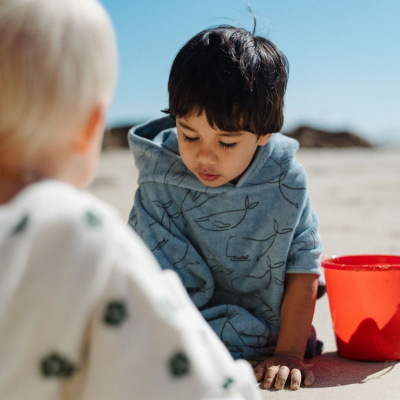 Nature Baby Poncho Towel - Blue Whale