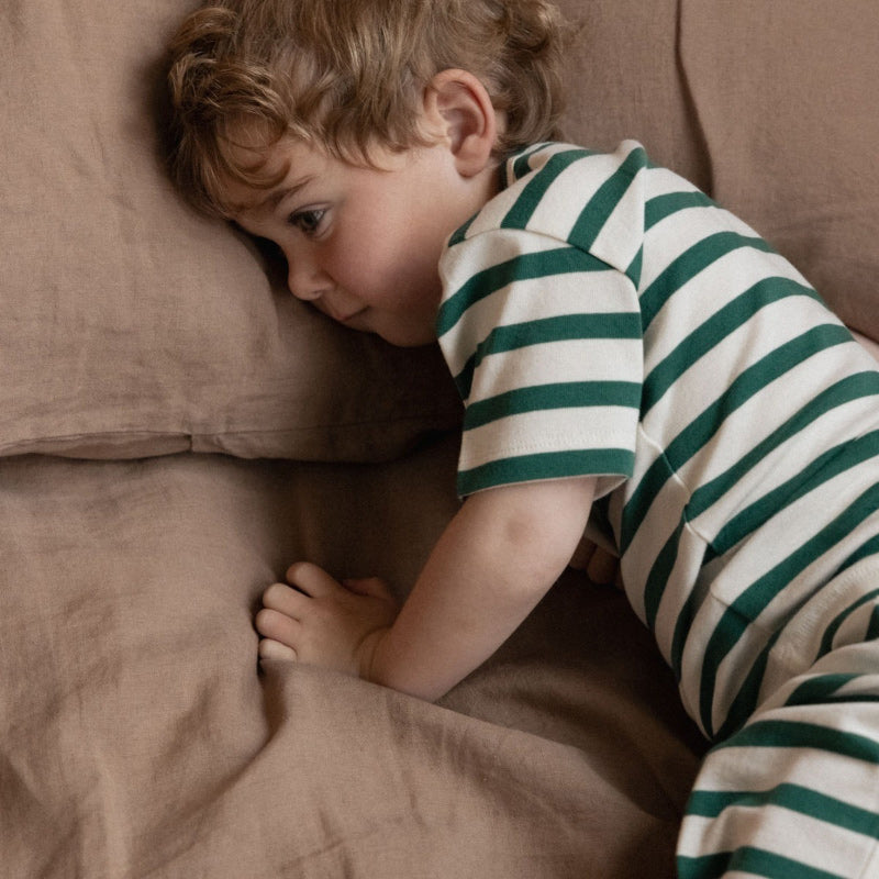 Nature Baby Shortie PJ Set - Peppermint Stripe