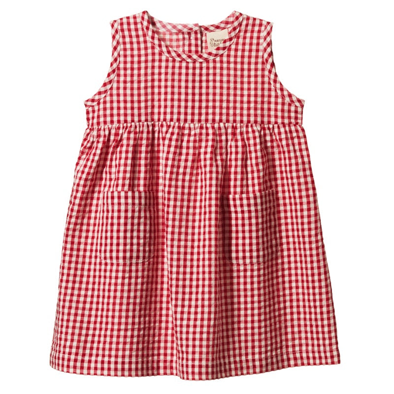 Nature Baby Dorothy Dress - Red Check