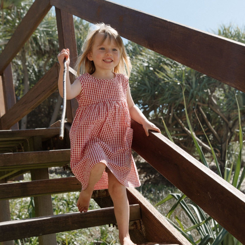 Nature Baby Dorothy Dress - Red Check