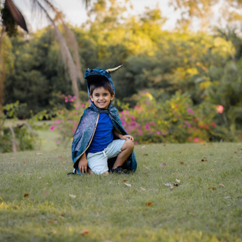 Starry Night Dragon Costume - Teal/Gold