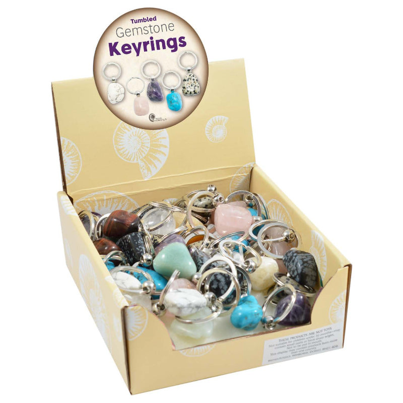 Tumbled Gemstone Keyring