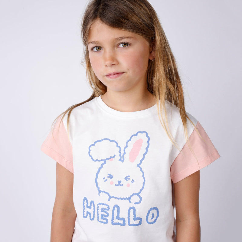 Minti Tee - Hello Bunny Bye Puppy