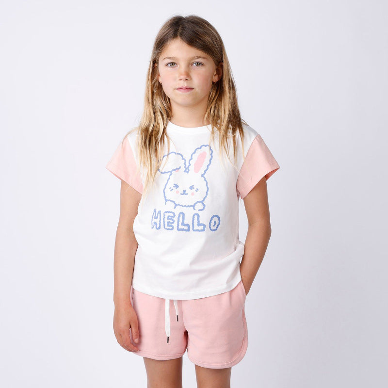 Minti Tee - Hello Bunny Bye Puppy