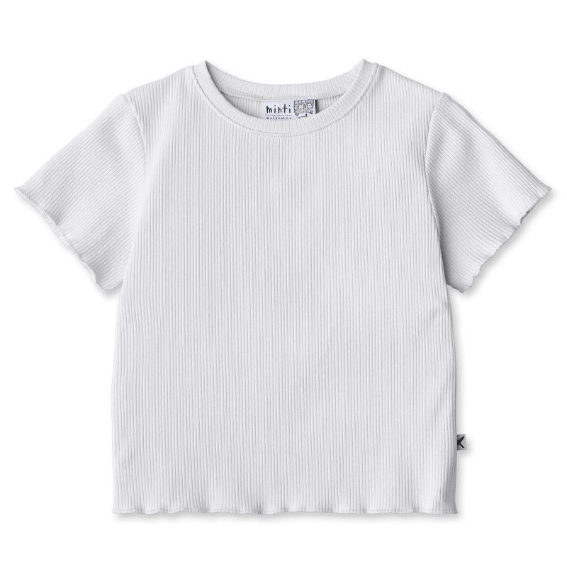 Minti Deluxe Rib Tee - White