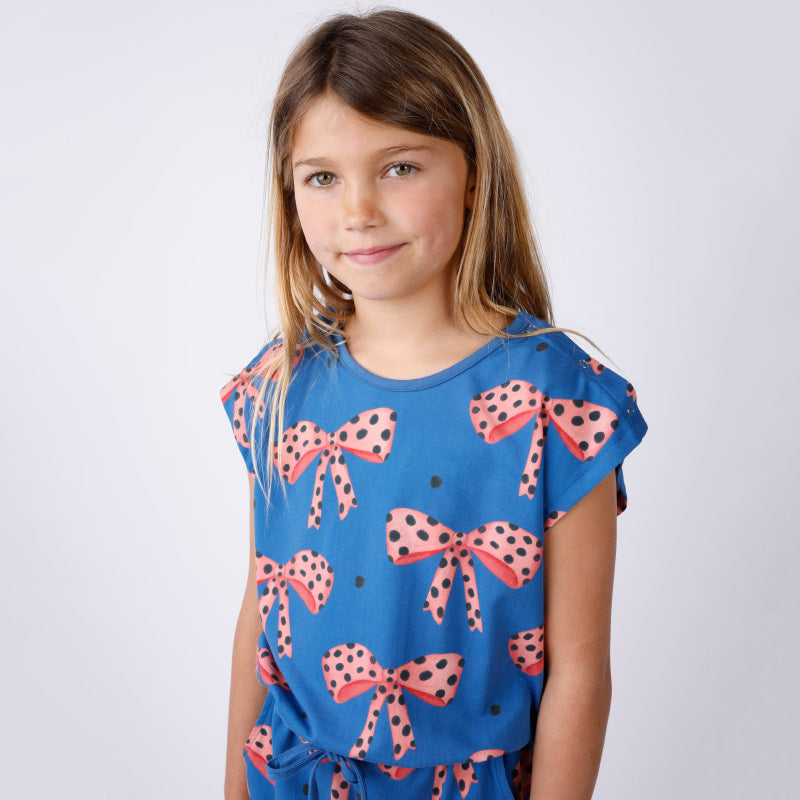 Minti Playsuit - Spotty Bows