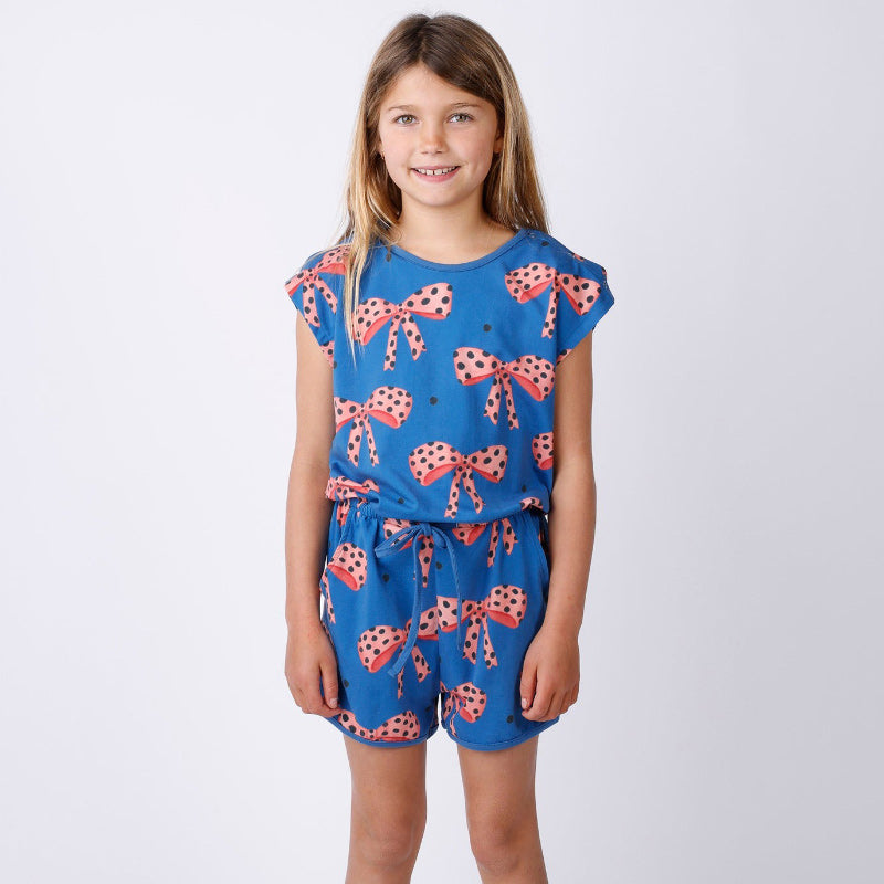 Minti Playsuit - Spotty Bows